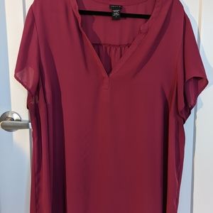 Torrid Fuschia Blouse